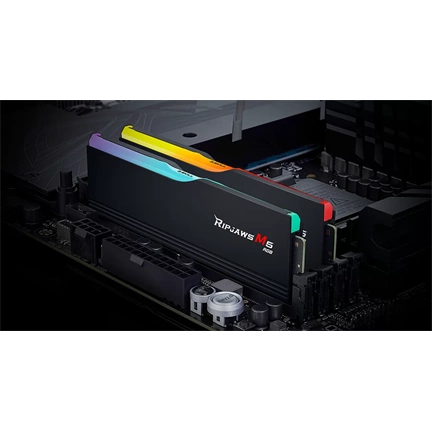 G.SKILL Ripjaws M5 RGB 96GB Kit2 (2x48GB) DDR5 6400 Mhz CL32-39-39-102 1.35V Black G.SKILL Ripjaws M5 RGB 96GB Kit2 (2x48GB) DDR5 6400 Mhz CL32-39-39-102 1.35V Black