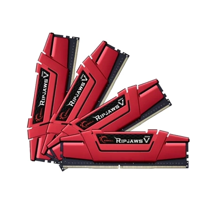 G.SKILL Ripjaws V DDR4 2133MHz CL15 16GB Kit4 (4x4GB) Intel XMP Red