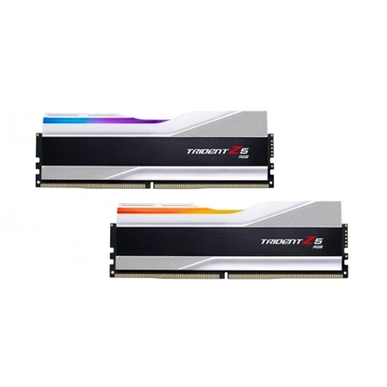 G.SKILL Trident Z5 RGB DDR5 5600MHz CL36 32GB Kit2 (2x16GB) Intel XMP Silver G.SKILL Trident Z5 RGB DDR5 5600MHz CL36 32GB Kit2 (2x16GB) Intel XMP Silver