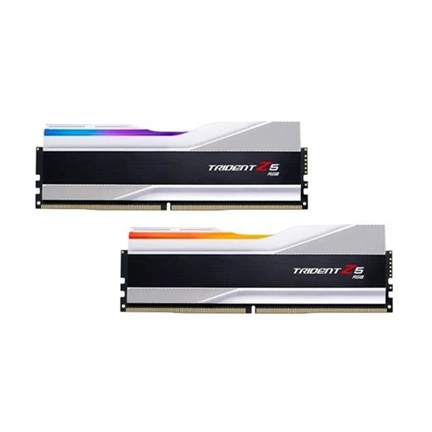G.SKILL Trident Z5 RGB DDR5 7200MHz CL34 32GB Kit2 (2x16GB) Intel XMP Silver G.SKILL Trident Z5 RGB DDR5 7200MHz CL34 32GB Kit2 (2x16GB) Intel XMP Silver