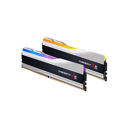 G.SKILL Trident Z5 RGB DDR5 7200MHz CL36 48GB Kit2 (2x24GB) Intel XMP Silver G.SKILL Trident Z5 RGB DDR5 7200MHz CL36 48GB Kit2 (2x24GB) Intel XMP Silver