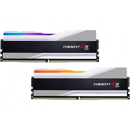 G.SKILL Trident Z5 RGB DDR5 7200MHz CL36 48GB Kit2 (2x24GB) Intel XMP Silver G.SKILL Trident Z5 RGB DDR5 7200MHz CL36 48GB Kit2 (2x24GB) Intel XMP Silver