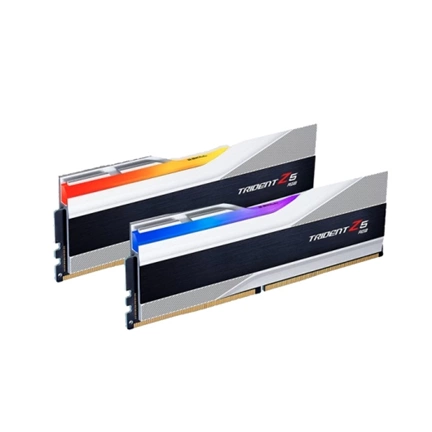 G.SKILL Trident Z5 RGB DDR5 8000MHz CL38 32GB Kit2 (2x16GB) Intel XMP Silver G.SKILL Trident Z5 RGB DDR5 8000MHz CL38 32GB Kit2 (2x16GB) Intel XMP Silver