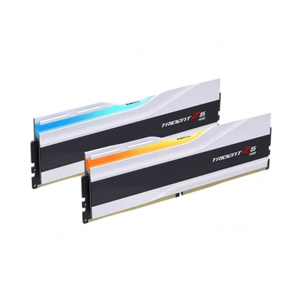 G.SKILL Trident Z5 RGB DDR5 8200MHz CL40 48GB Kit2 (2x24GB) Intel XMP White G.SKILL Trident Z5 RGB DDR5 8200MHz CL40 48GB Kit2 (2x24GB) Intel XMP White
