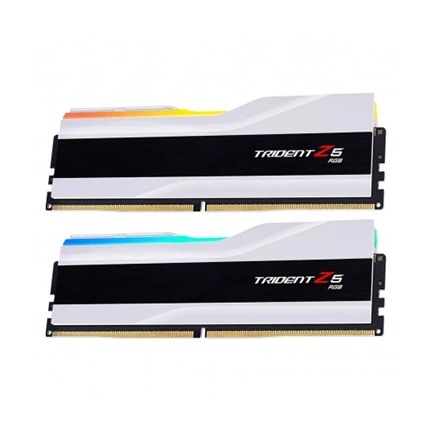 G.SKILL Trident Z5 RGB DDR5 8200MHz CL40 48GB Kit2 (2x24GB) Intel XMP White G.SKILL Trident Z5 RGB DDR5 8200MHz CL40 48GB Kit2 (2x24GB) Intel XMP White
