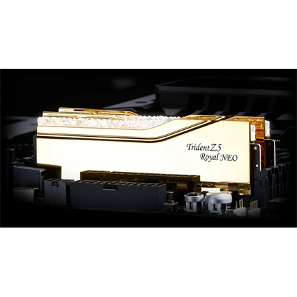 G.SKILL Trident Z5 ROYAL Neo 32GB Kit2 (2 x 16GB) DDR5 6400Mhz CL30-39-39-102 1.4V Gold G.SKILL Trident Z5 ROYAL Neo 32GB Kit2 (2 x 16GB) DDR5 6400Mhz CL30-39-39-102 1.4V Gold