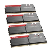 G.SKILL Trident Z DDR4 3200MHz CL16 32GB Kit4 (4x8GB) Intel XMP Silver/Red G.SKILL Trident Z DDR4 3200MHz CL16 32GB Kit4 (4x8GB) Intel XMP Silver/Red