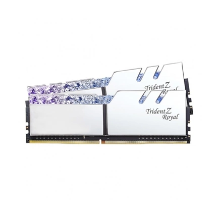 G.SKILL Trident Z Royal DDR4 4600MHz CL19 32GB Kit2 (2x16GB) Intel XMP Silver G.SKILL Trident Z Royal DDR4 4600MHz CL19 32GB Kit2 (2x16GB) Intel XMP Silver