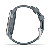 Garmin Approach S44 - GPS golf okosóra, ezüst alumíniumkeret, ködös szilikonszíj
