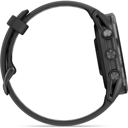 Garmin Forerunner 970 prémium futóóra - karbonszürke/fekete tok és fekete/átlátszó fehérkő szíj