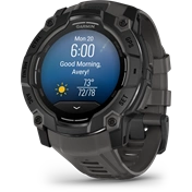 Garmin Instinct 3 okosóra - 50mm, AMOLED kijelző, strapabíró, GPS, fekete, sötétszürke szíj Garmin Instinct 3 okosóra - 50mm, AMOLED kijelző, strapabíró, GPS, fekete, sötétszürke szíj