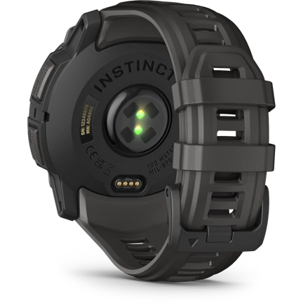 Garmin Instinct 3 okosóra - 50mm, AMOLED kijelző, strapabíró, GPS, fekete, sötétszürke szíj Garmin Instinct 3 okosóra - 50mm, AMOLED kijelző, strapabíró, GPS, fekete, sötétszürke szíj