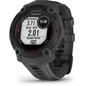 Garmin Instinct E okosóra - 45mm, strapabíró, GPS, fekete, sötétszürke szíj