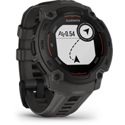 Garmin Instinct E okosóra - 45mm, strapabíró, GPS, fekete, sötétszürke szíj