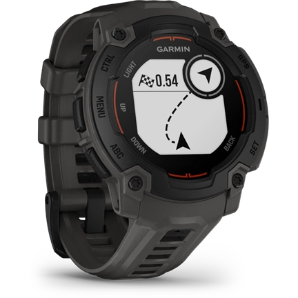 Garmin Instinct E okosóra - 45mm, strapabíró, GPS, fekete, sötétszürke szíj