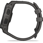 Garmin Instinct E okosóra - 45mm, strapabíró, GPS, fekete, sötétszürke szíj