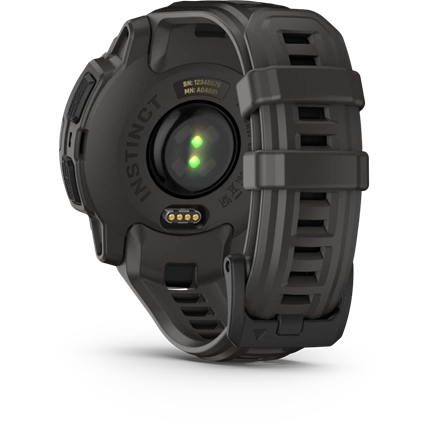 Garmin Instinct E okosóra - 45mm, strapabíró, GPS, fekete, sötétszürke szíj
