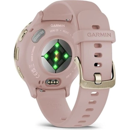 Garmin Venu 3S okosóra - krémarany rozsdamentes acélkeret, porrózsa tok és szilikonszíj Garmin Venu 3S okosóra - krémarany rozsdamentes acélkeret, porrózsa tok és szilikonszíj