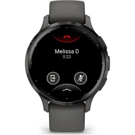 Garmin Venu 3S okosóra - palaszürke rozsdamentes acélkeret, kavicsszürke tok és szilikonszíj