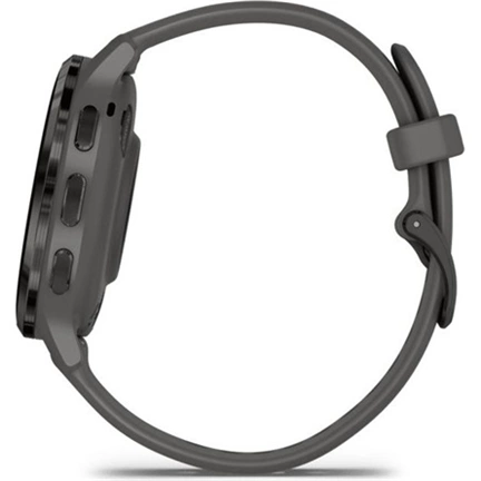 Garmin Venu 3S okosóra - palaszürke rozsdamentes acélkeret, kavicsszürke tok és szilikonszíj