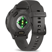 Garmin Venu 3S okosóra - palaszürke rozsdamentes acélkeret, kavicsszürke tok és szilikonszíj