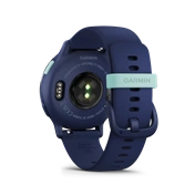 Garmin vívoactive 5 fitness okosóra - sötét metálkék alumíniumkeret, sötétkék tok és szilikonszíj