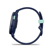 Garmin vívoactive 5 fitness okosóra - sötét metálkék alumíniumkeret, sötétkék tok és szilikonszíj