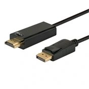 Genius CL-56 Displayport apa – HDMI apa kábel 1.5m