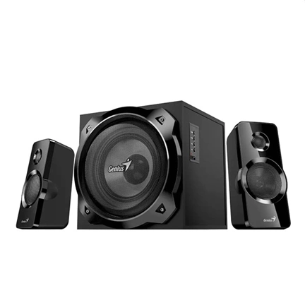 Genius SW-2.1 1850BT 2.1 hangszóró - 50W, Bluetooth 5.3, mélynyomó, távvezérlő