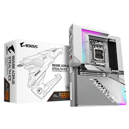 Gigabyte B650E Aorus Stealth Ice AM5 DDR5-8000 alaplap