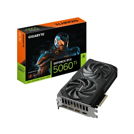 Gigabyte GeForce RTX 5060 Ti Windforce OC 8GB GDDR7 videokártya