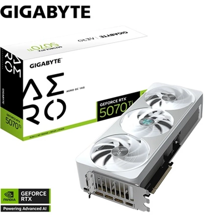 Gigabyte GeForce RTX 5070 Ti Aero OC 16GB GDDR7 videokártya