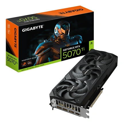 Gigabyte GeForce RTX 5070 Ti Windforce OC SFF 16GB GDDR7 videokártya