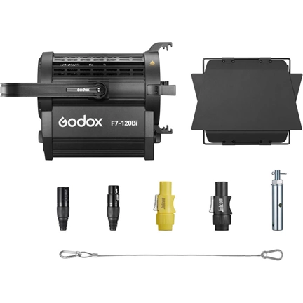 Godox F7 120Bi K1 Bi color LED Fresnel Light ( Hang Mount )