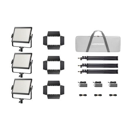 Godox LP400R K3 Black Litemons RGB LED Light Panel 3 light kit