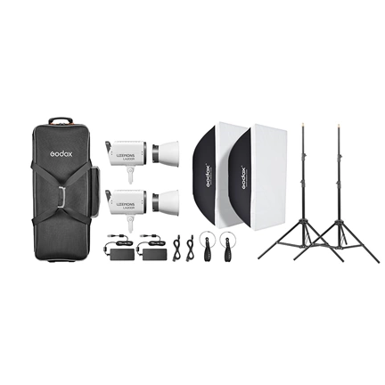 Godox Litemons LA200R RGB LED Video Light 2 light kit
