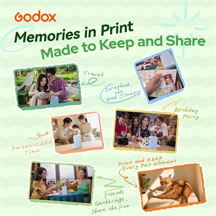 Godox Portable Color Photo Printer P100 Hordozható Fotónyomtató