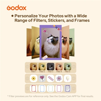 Godox Portable Color Photo Printer P100 Hordozható Fotónyomtató