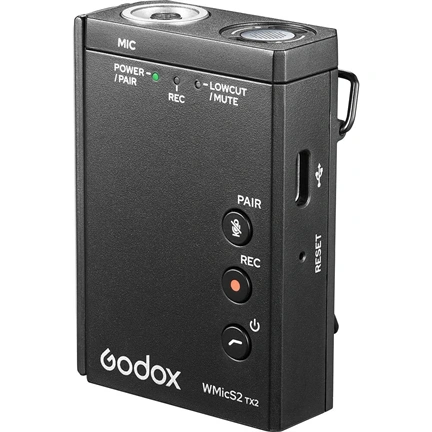Godox WMicS2 Kit 1 UHF Vezeték nélküli mikrofonrendszer