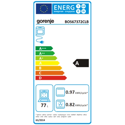 Gorenje BOS67372CLB beépíthető sütő