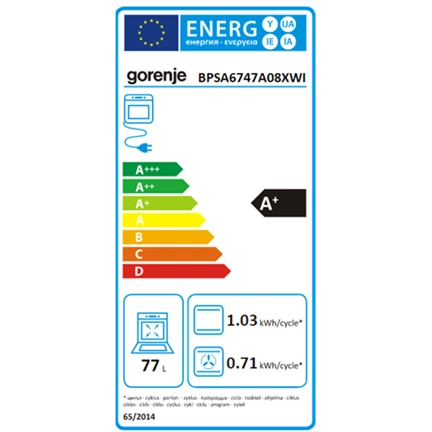 Gorenje BPSA6747A08XWI beépíthető, multifunkciós sütő