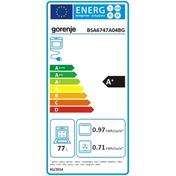 Gorenje BSA6747A04BG beépíthető sütő