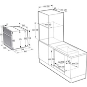 Gorenje BSA6747DGWI beépíthető sütő