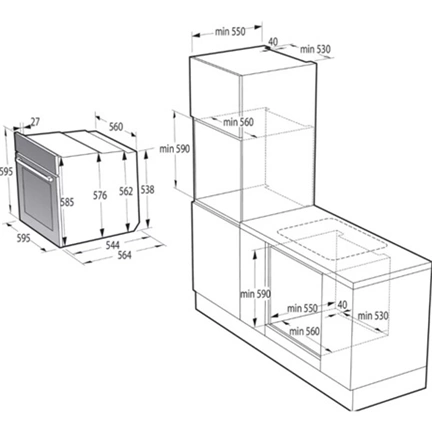Gorenje BSA6747DGWI beépíthető sütő