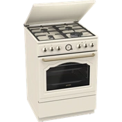 Gorenje GKS6C71CLI kombinált tűzhely, rusztikus