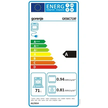 Gorenje GKS6C71XF kombinált tűzhely