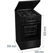 Gorenje MEKS5141BM kombinált tűzhely