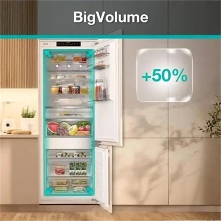 Gorenje NRKI619D61WFE beépíthető kombinált hűtőszekrény