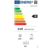 Gorenje NRKI619D61WFE beépíthető kombinált hűtőszekrény