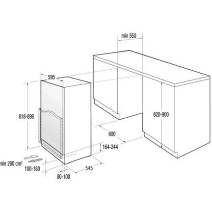 Gorenje RBIU609EA1 pult alá építhető hűtő